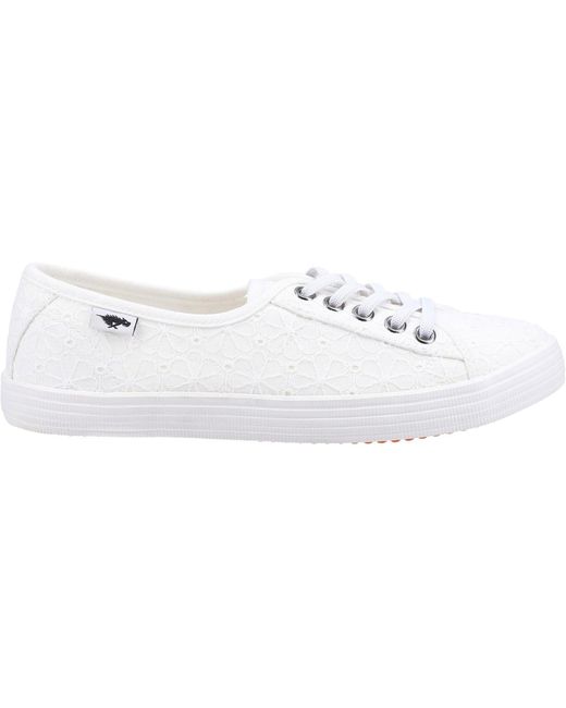 Rocket Dog White Chow Chow Cotton Trainers