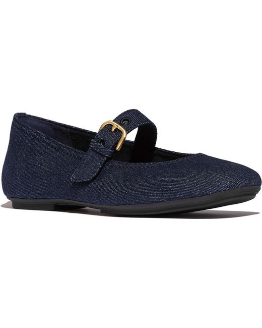 Fitflop Blue Delicato Polyester Dark Denim Shoes