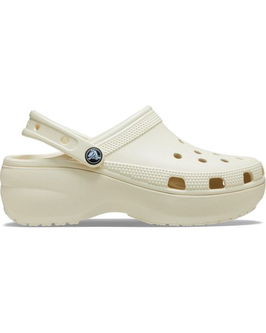 CROCSTM Metallic Classic Platform Synthetic Bone Clogs