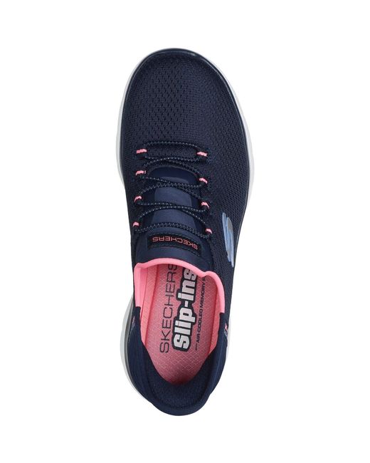 Skechers Blue Summits Diamond Dream Textile Trainers
