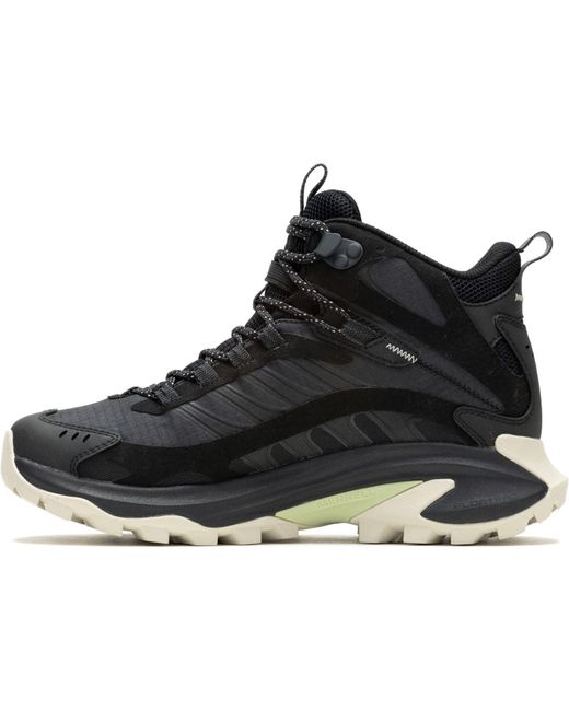 Merrell Black Moab Speed 2 Mid Gore-Tex Hiking Boots