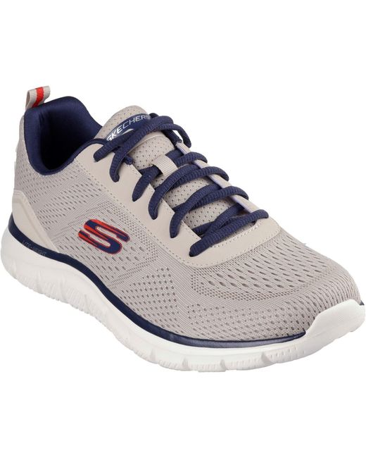 Skechers Blue Track Leshur Synthetic Trainers for men