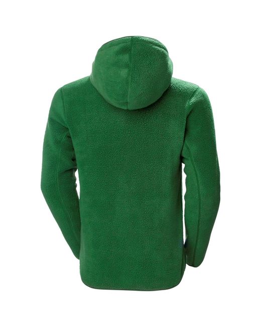 Helly Hansen Green Heritage Pile Hoodie Fleece Jacket for men