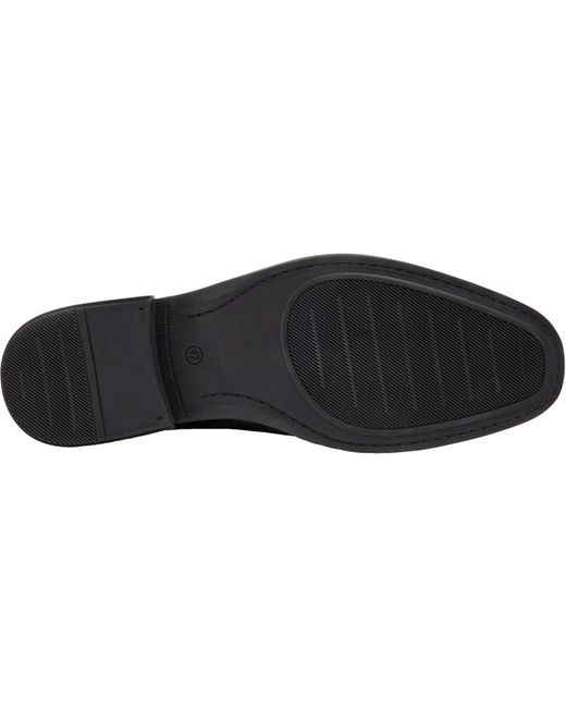 Pod Black Savage Leather/Textile Lace-Up Shoes for men