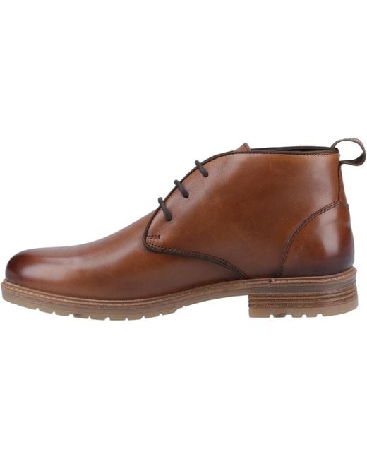 Hush Puppies Brown Ricky Leder Stiefeletten