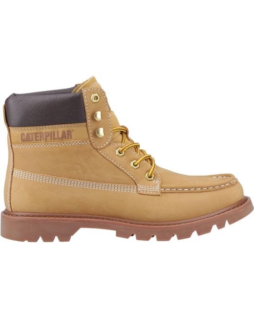 Caterpillar Natural Colorado Moc Toe Leather Honey Reset Ankle Boots for men