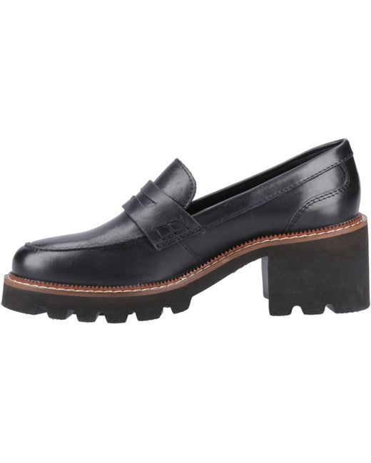 Hush Puppies Black Giavanna Farbe Lederloafer