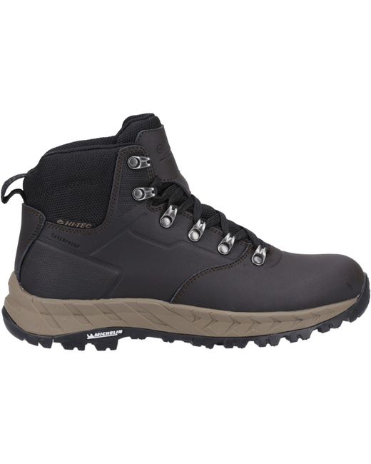 Hi-tec Black Altitude Vii Wp Leather/Synthetic Hiking Boots