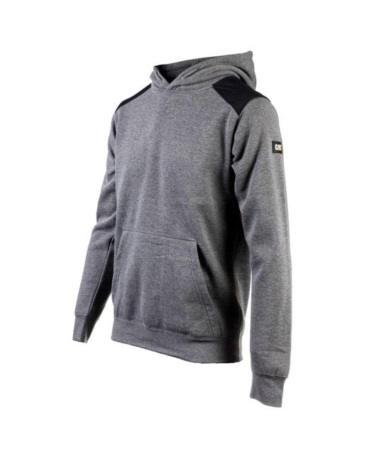 Caterpillar Gray Essentials Synthetic Hooded Sweatshirt for men