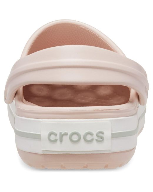 CROCSTM White Crocband Synthetic Quartz Clogs