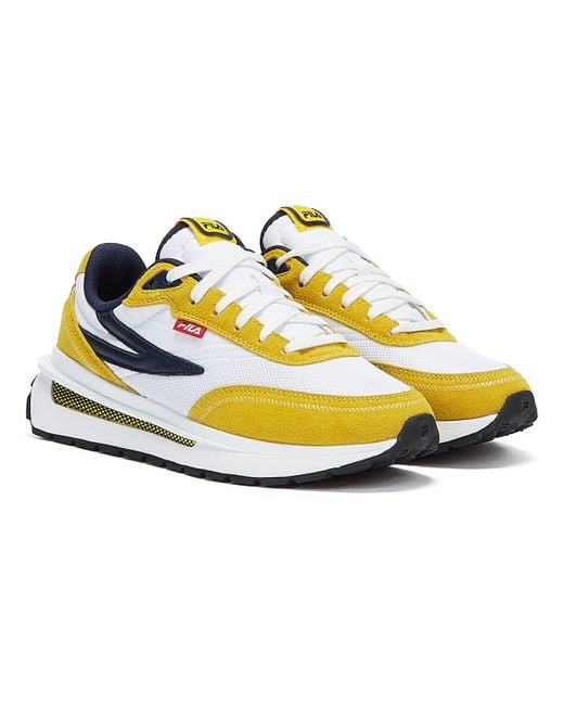 fila trainers yellow