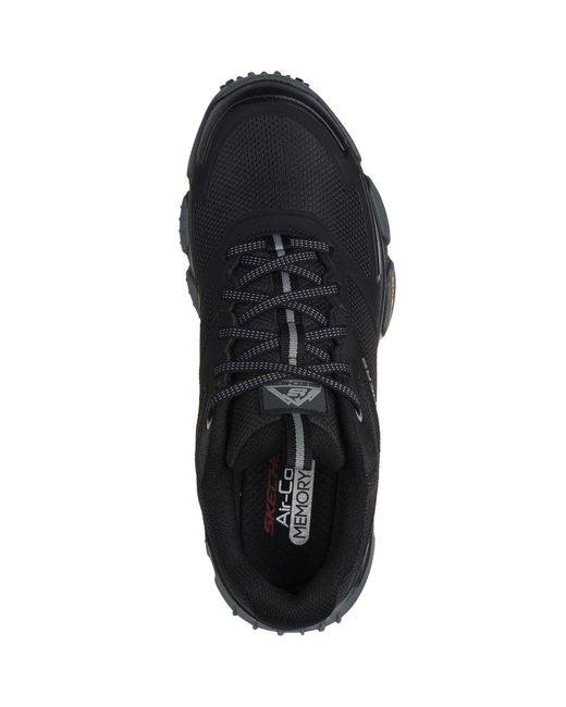 Skechers Skech-Air Sleek Envoy Leder Herren Schwarze Wanderschuhe in Blue für Herren