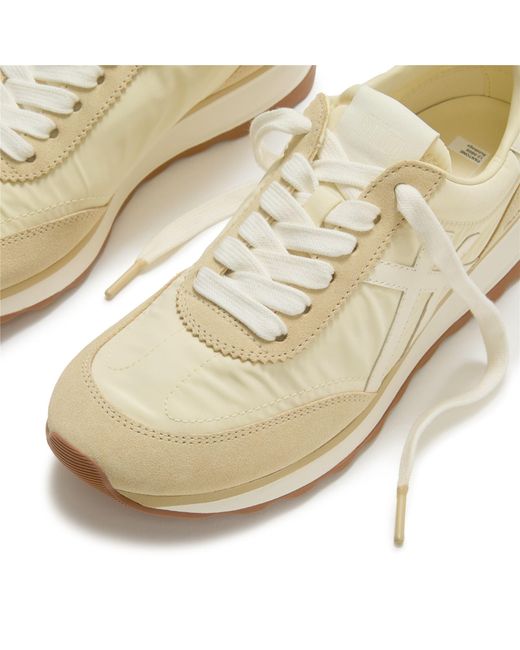 Fitflop Natural Retro-Q X Pantone Suede Trainers