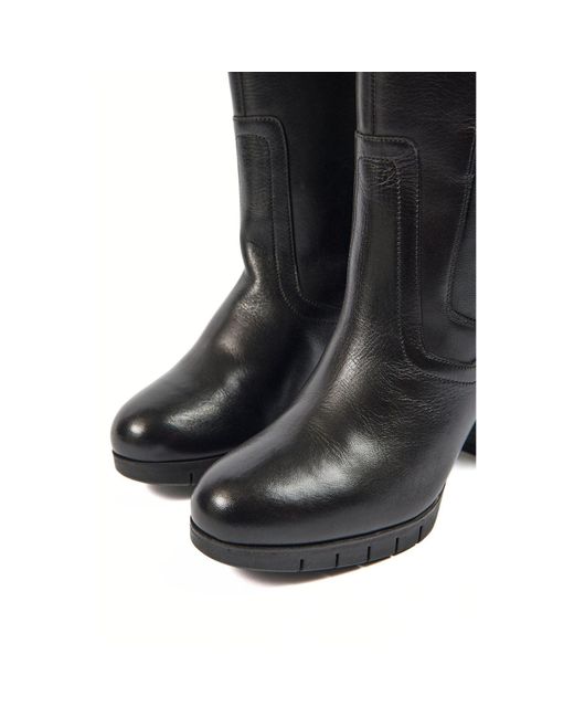 Pod Black Nitika Leather Boots