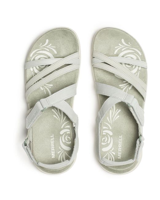 Merrell Metallic Harbor Backstrap Leather Light Sandals
