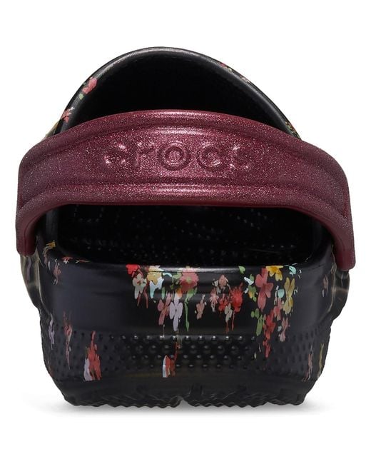 CROCSTM Black Classic Graphic Synthetic/Multi Clogs