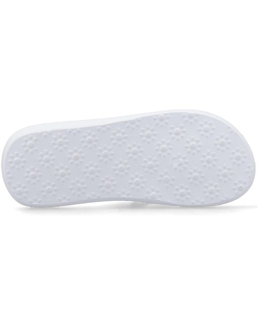 Rocket Dog White Spotlight Atom Textile Flip Flops