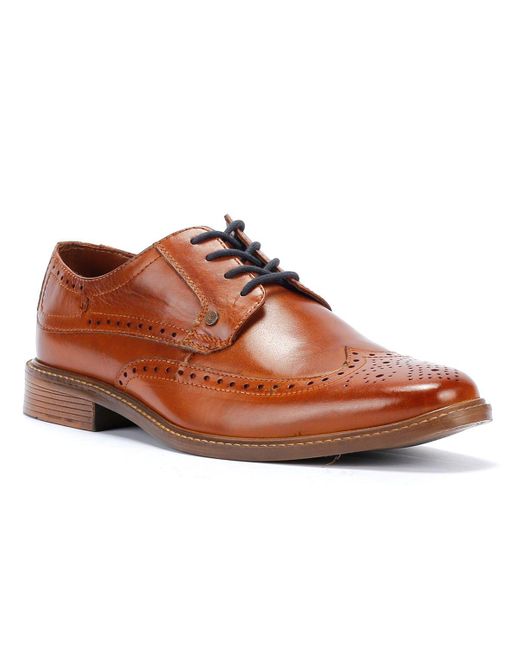 Lambretta Harvey Brogue Men s Tan Shoes in Brown for Men Lyst UK