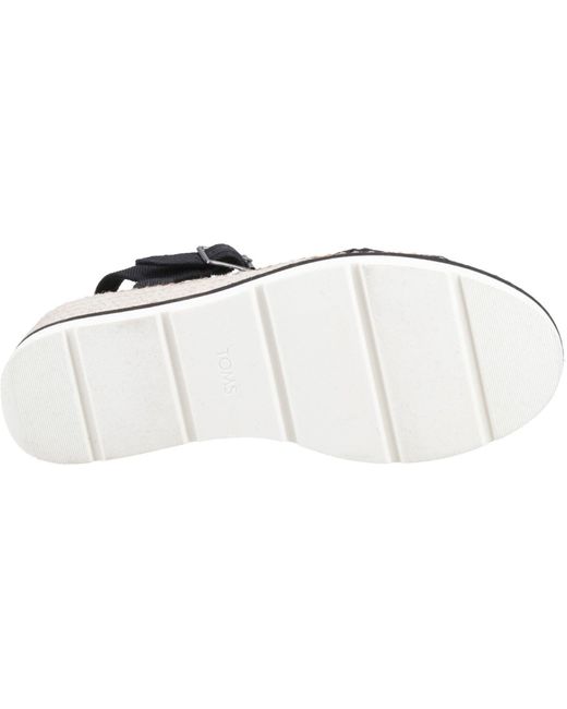 TOMS Black Darya Synthetic Sandals