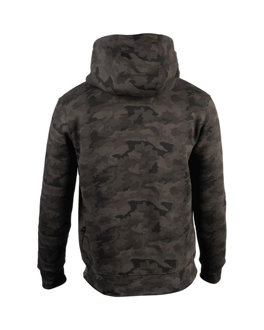 Caterpillar Green Trademark Cotton Hooded Sweatshirt for men