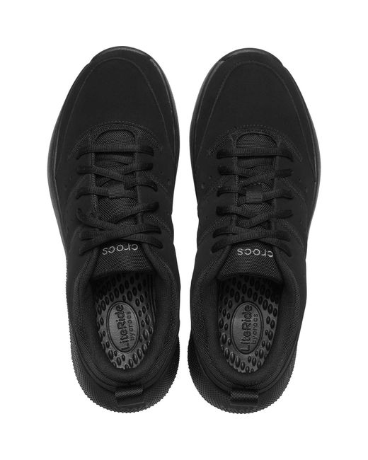 CROCSTM Black On The Clock Synthetic Triple Trainers for men