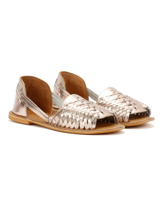 Tower London Brown Tower London Hurache Leather Metallic Shoes