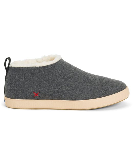 XtraTuf Gray Homer Wool Slippers