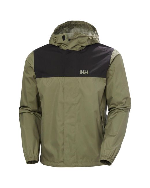 Helly Hansen Sport Green Vancouver Rain Jacket for men