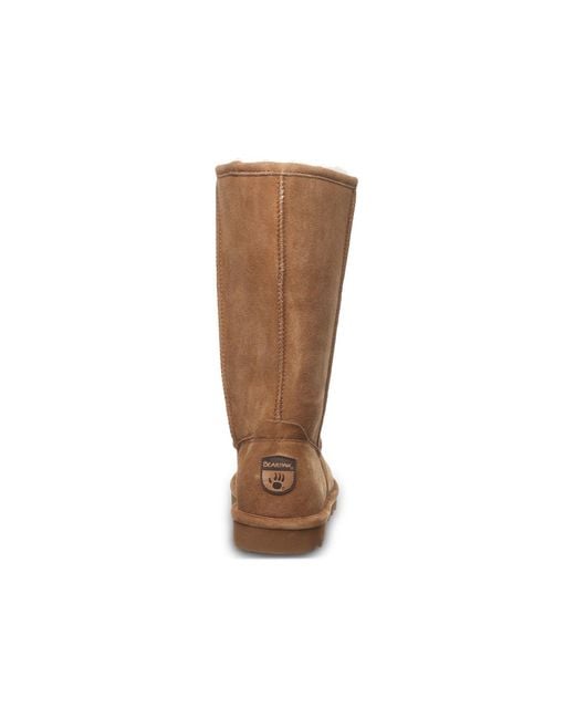 BEARPAW Brown Elle Tall Suede Hickory Winter Knee High Boots