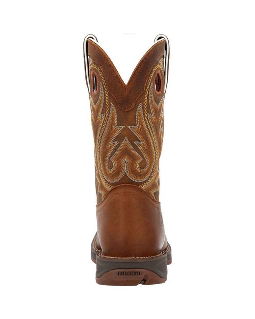 Durango Brown Rebel Leather Saddle Boots for men