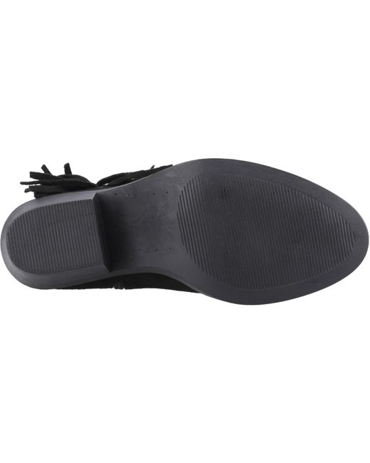 Rocket Dog Black Yankee Faux Suede Heeled Ankle Boots