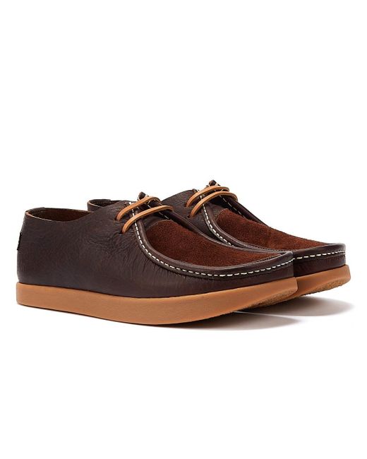 Willard 2 Eye Chaussures en cuir brun foncé Yogi Footwear en coloris Brown
