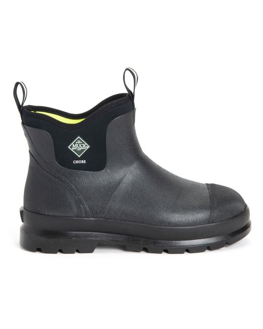 Muck Boot Black Chore Classic Chelsea Rubber Wellington Boots