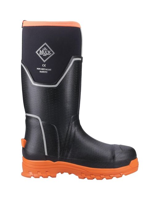Muck Boot Blue Grit S5 Rubber Wellington Boots for men