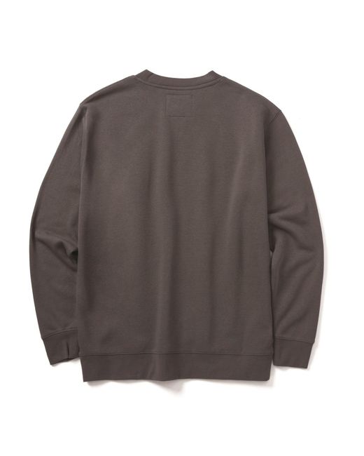 Caterpillar Gray Midweight Crewneck Cotton Sweatshirt for men