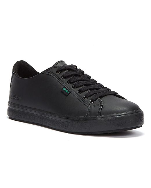 kickers leather trainers