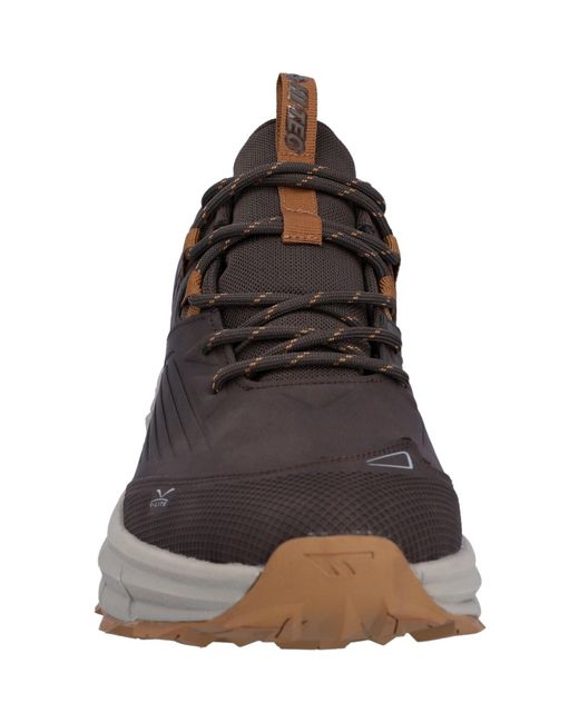 Hi-tec Brown Fuse Trek Synthetic /Timber Wolf Trainers for men