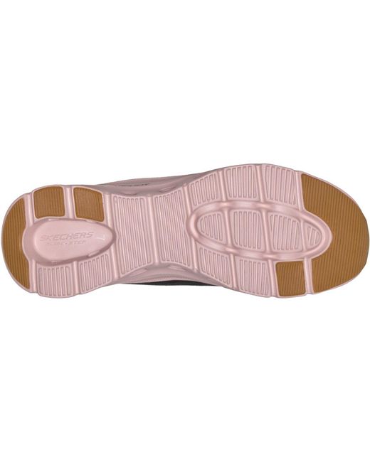 Skechers Black Arch Fit Glide-Step Pro Golden Pace /Rose Trainers