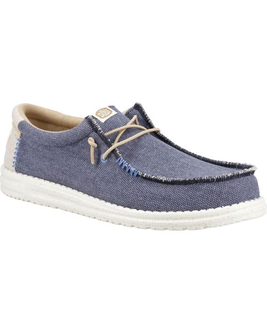 Wally Coastline Scarpe Da Barca di HeyDude in Blue