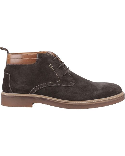 Hush Puppies Brown Gideon Wildleder Stiefeletten