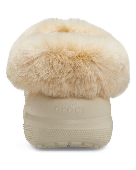 CROCSTM White Furever Crush Synthetic Bone Clogs