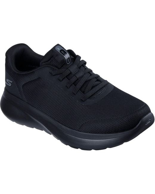 Skechers Blue Go Walk Arch Fit N-Joy Cullman Textile Sneakers