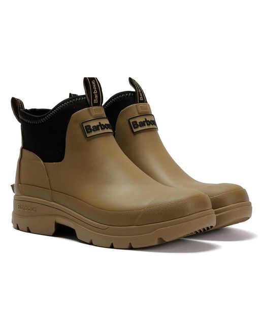 Barbour Green Ridge Oak Ankle Wellington Boots for men