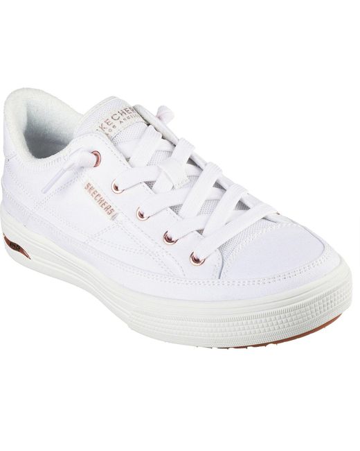 Skechers White Arch Fit Arcade