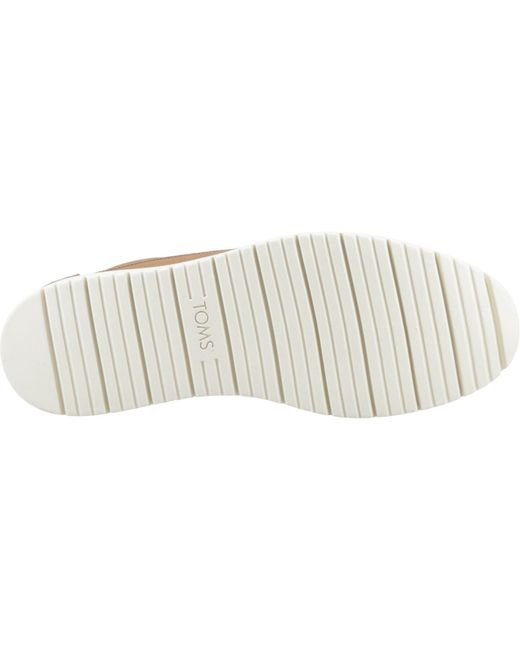 TOMS Brown Trvl Lite Forrest Leather Lace-Up Shoes for men