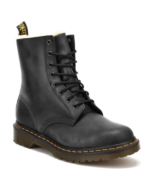 Dr. Martens Black Dr. Martens 1460 Serena Fur Lined Boots