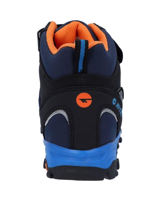 Hi-tec Blue Blackout Mid Synthetic Soft Shell//Lake Hiking Shoes for men
