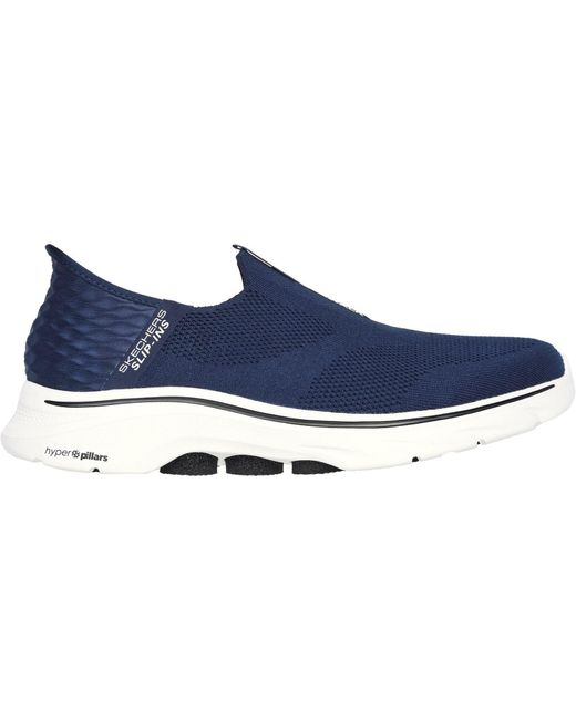 Skechers Blue Slip-Ins: Go Walk 7 - Easy on 2 Slip-Ins: Go Walk 7 - Easy on 2 Mesh Sneaker