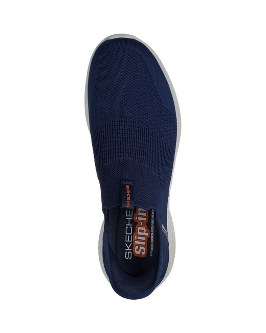 Skechers Blue Ultra Flex 3.0 Smooth Step 232450-Nvy Slip On Shoes for men
