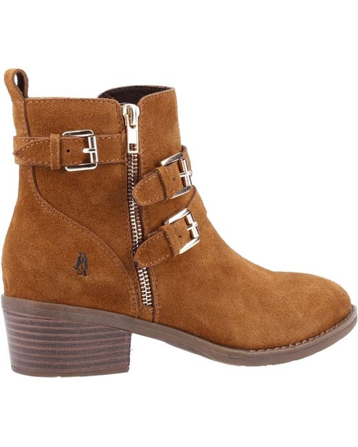 Hush Puppies Jenna Leren Laarzen in het Brown